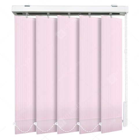 Вертикальные тканевые жалюзи Лайн розовый