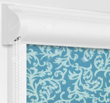 Рулонные кассетные шторы УНИ - Фрост голубой