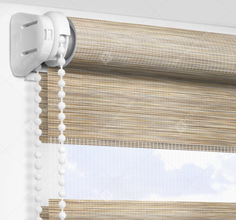 Рулонные шторы День-Ночь Альто бежевый МИНИ