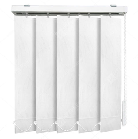 Вертикальные тканевые жалюзи Флора белый