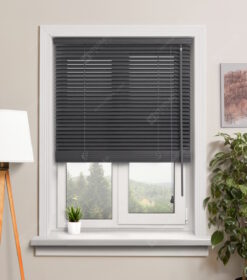 Деревянные жалюзи 25 мм, цвет 38 Графитовый